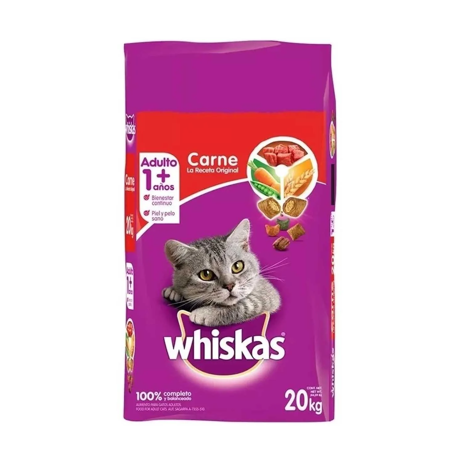 Alimento whiskas 20kg